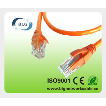 RoHS PVC / LSZH RJ45 UTP CAT5E cable de cable del remiendo